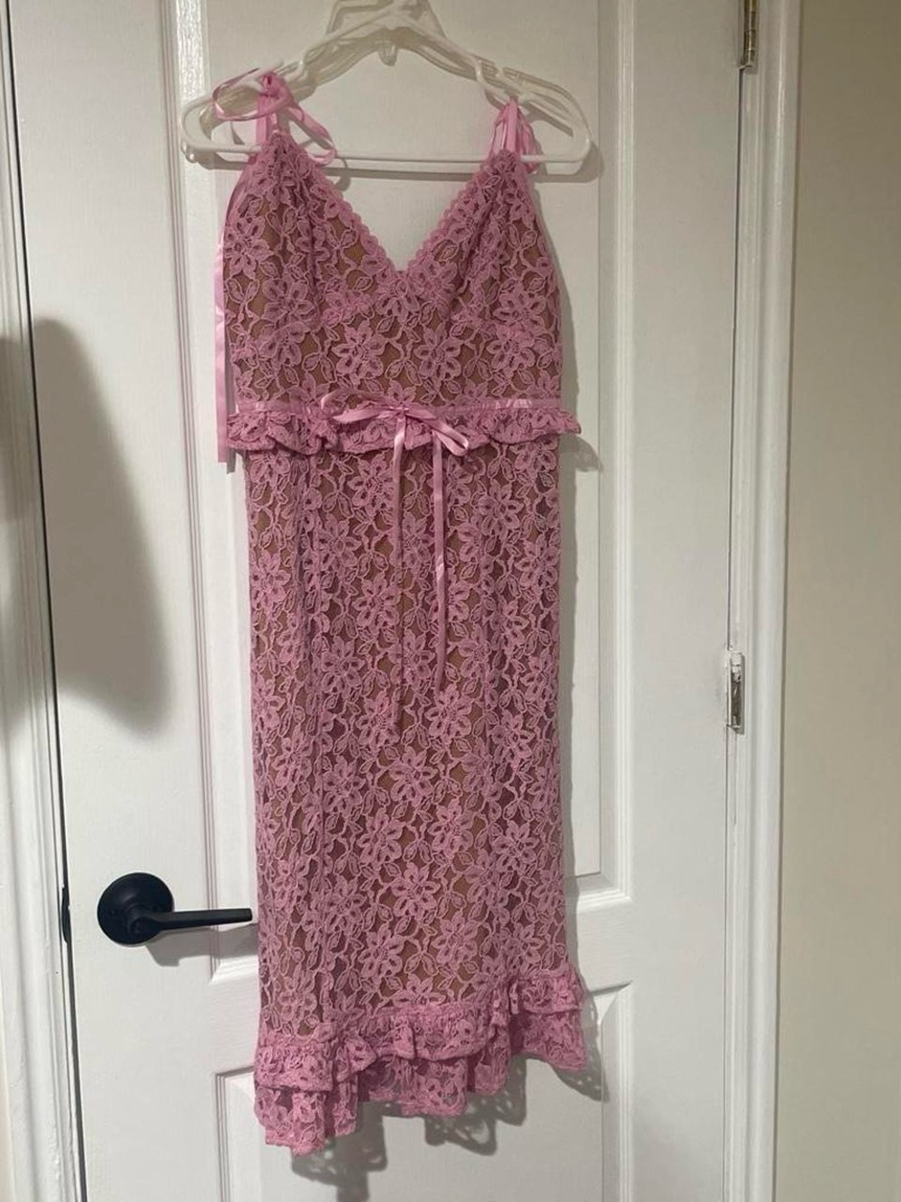 MAJORELLE Lilac Lace Slip Dress - Picture 2 of 6